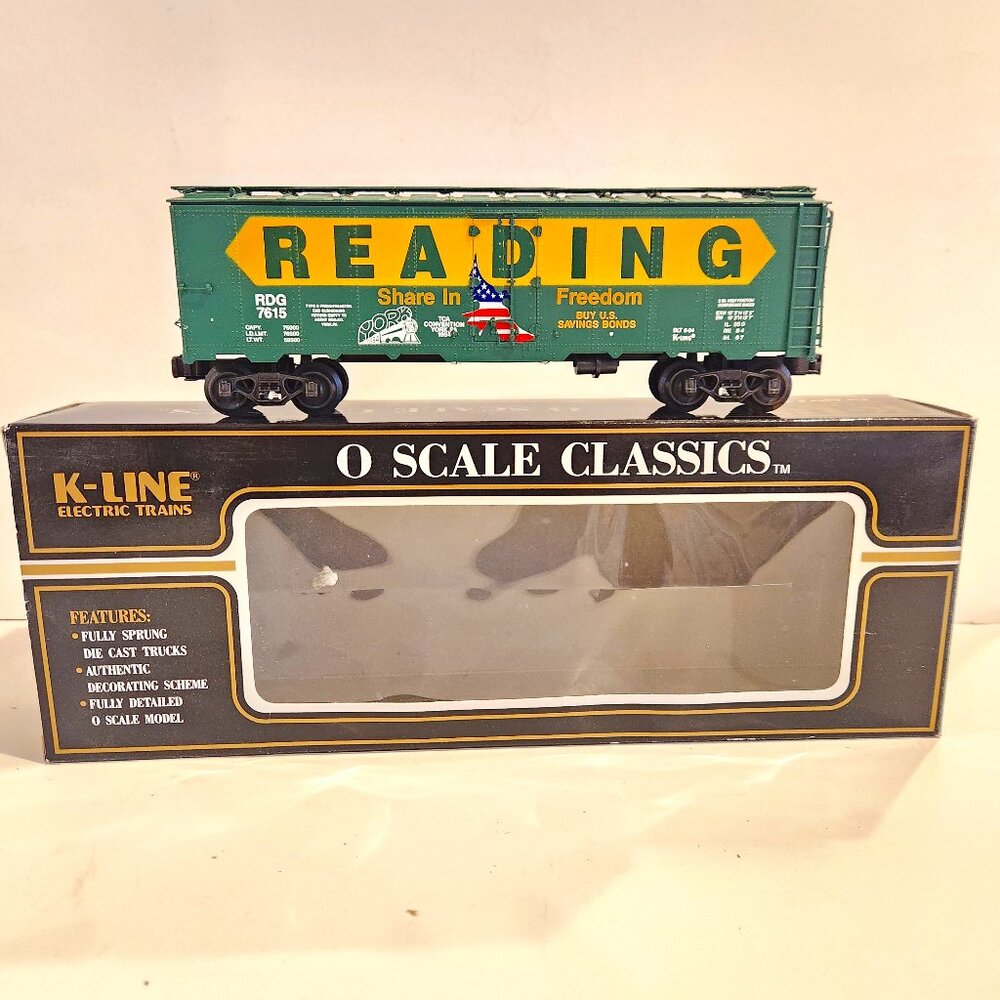 K-Line O Scale Classics Reading Boxcar 1994 York TCA Convention Commemor…*AS IS*